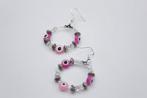 Evil eye earrings