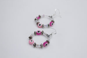 Evil eye earrings
