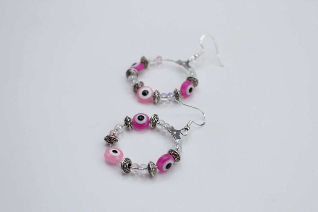 Evil eye earrings