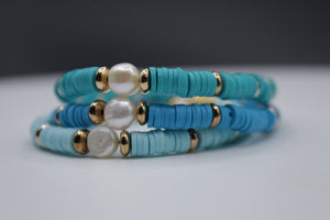 Shades of blue bracelet