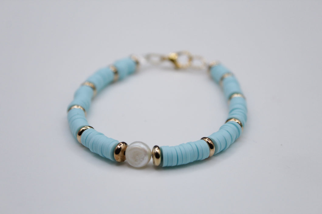 Shades of blue bracelet