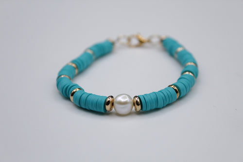 Shades of blue bracelet