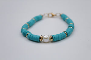 Shades of blue bracelet