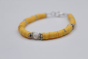 Shades of yellow bracelet