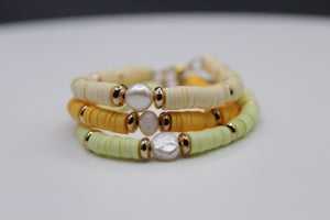 Shades of yellow bracelet