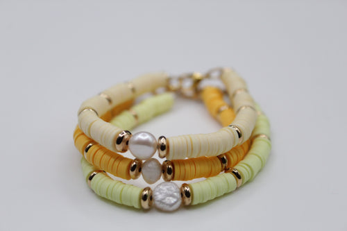 Shades of yellow bracelet