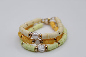 Shades of yellow bracelet