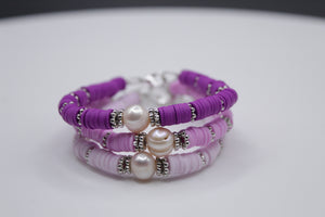 Shades of purple bracelet