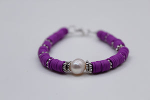 Shades of purple bracelet