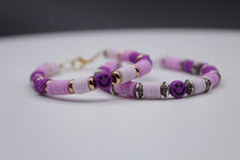 Load image into Gallery viewer, Happy bracelet purple