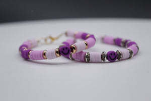 Happy bracelet purple