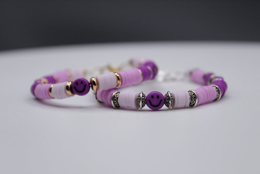 Happy bracelet purple