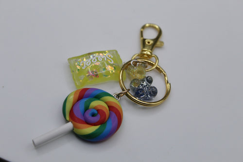 Lollipop purse charm