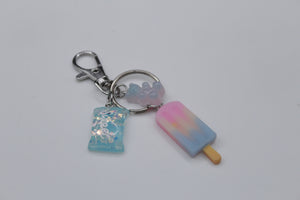 Blue sweets purse charm