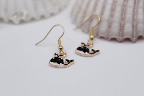 Killer whale earrings