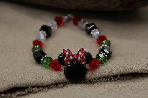 Mini mouse christmas bracelet