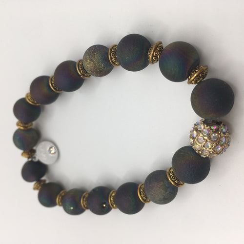 Crystal fall bracelet